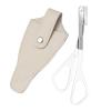 YUEHUINIAO Stainless Steel Eyebrow Trimmer Anti Scratch Eyebrow Grooming Set Cutter Scissors and Comb for Precise and Safe Shaping view 3