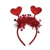 VIGUEUR 2PCS Heart Headband and Sunglasses Galentines Accessories Photo Prop view 2