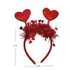VIGUEUR 2PCS Heart Headband and Sunglasses Galentines Accessories Photo Prop view 3