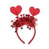 VIGUEUR 2PCS Heart Headband and Sunglasses Galentines Accessories Photo Prop view 4