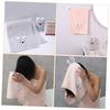 SOIMISS 2pcs Quick Dry Hair Wrap Towels Soft Coral Fleece Absorbent Bath Shower Towels for Women with Cartoon Bear Bunny Design, Pink and Grey view 3