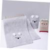 SOIMISS 2pcs Quick Dry Hair Wrap Towels Soft Coral Fleece Absorbent Bath Shower Towels for Women with Cartoon Bear Bunny Design, Pink and Grey view 4