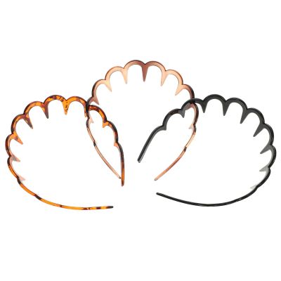 SOIMISS 3pcs Elastic Plastic Toothed Hairband Comb Headbands for Women and Men, Flexible Non-slip Hair Accessories for Sports and Daily Use
