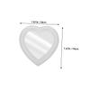 OFFIGAM 2pcs Heart Shaped Wall Makeup Mirrors Small Tabletop Vanity Mirrors for Bedroom Decor White and Purple for Personal Use view 2