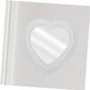 OFFIGAM 2pcs Heart Shaped Wall Makeup Mirrors Small Tabletop Vanity Mirrors for Bedroom Decor White and Purple for Personal Use view 4