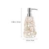 OSALADI Metal Soap Dispenser Pump Bottle with Shell Texture Refillable Hand Soap for Bathroom and Kitchen Rose Gold Finish 250ml Capacity view 2