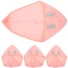 Ipetboom Coral Fleece Hair Towels for Women 4pcs Thick Super Absorbent Quick-Dry Hair Wraps with Bunny Ear Design Soft Water-Absorption Bath Towels view 1
