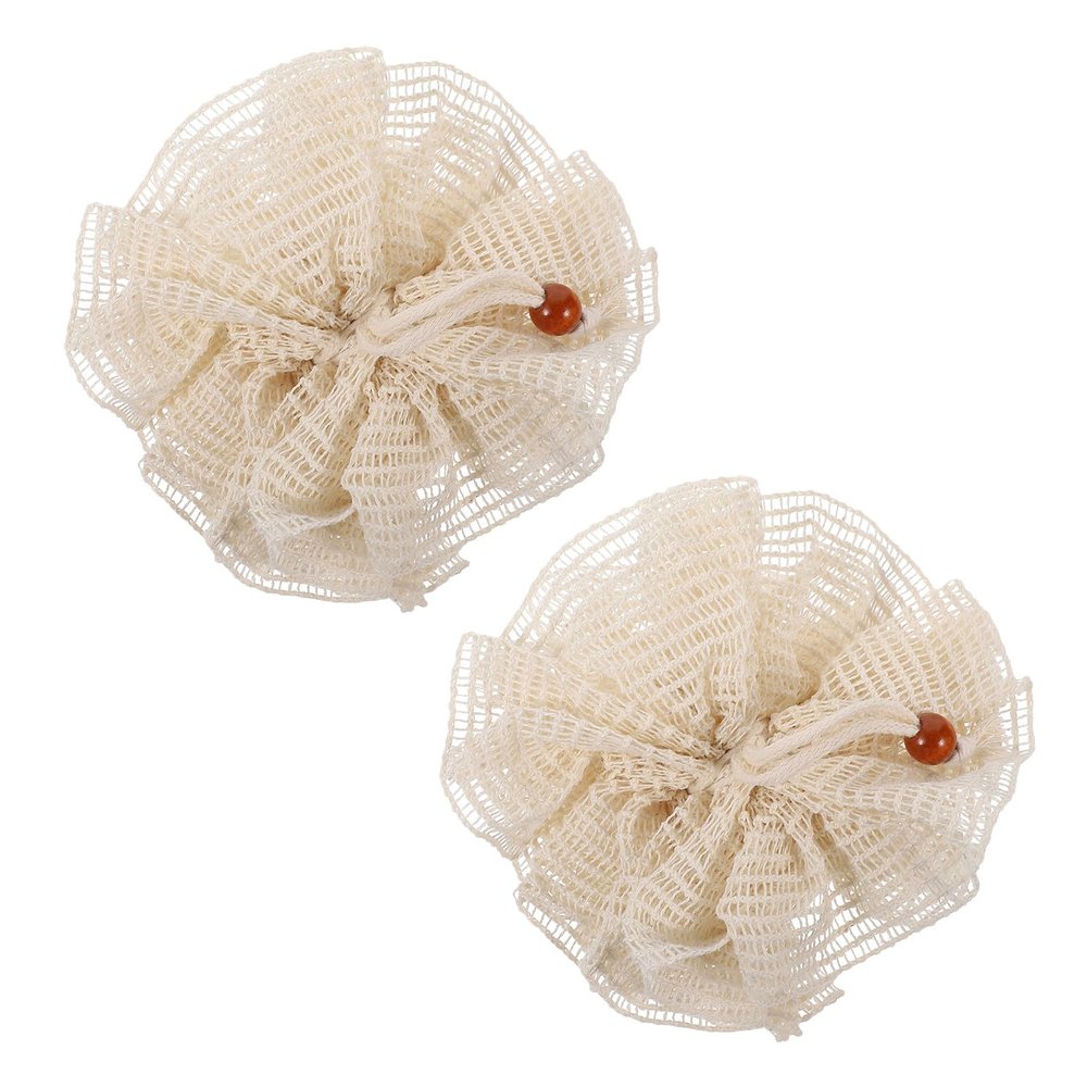 2Pcs Ramie Fiber Bath Ball Shower Scrubber Ball for Exfoliation