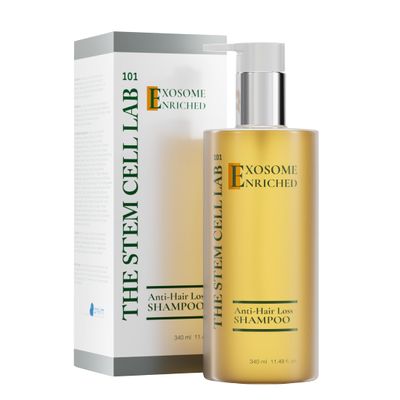 THE STEM CELL LAB 101 Exosome Hair Thickening Shampoo for Thinning Hair | With Saw Palmetto, Biotin, Caffeine | Fuller-Looking Volume | 340ml Men & Women
