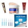 Looksmaxxing 5-in-1 Men's Glow Up Kit- Neck firming Cream and Jawline Trainer, Eye Serum Wrinkle Remover, Tooth Whitening Pen, and Dude Make Up/Cover Up- Complete Confidence & Skin Upgrade System view 1