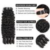 Burmese Curly Bundles Human Hair 3C4A Spiral End Quick Water Wave Human Hair Bundles Extensions 4 Pcs for Women 20 20 20 20 inch Natural Black view 3