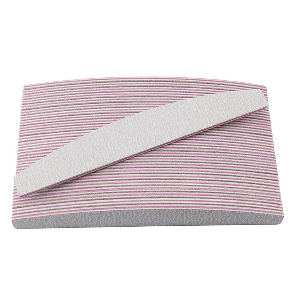20Pcs Double Sided Lavender Nail Files 100 180 for Nail Extensions