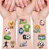 117PCS Soccer Ball Temporary Tattoos for Kids Teens, Football Match Trophy Sports Events Fake Tattoos Stickers, World Cup Soccer Party Favors School Trade Days Summer Camp Game Team Celebration view 1