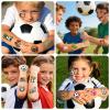 117PCS Soccer Ball Temporary Tattoos for Kids Teens, Football Match Trophy Sports Events Fake Tattoos Stickers, World Cup Soccer Party Favors School Trade Days Summer Camp Game Team Celebration view 4