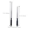 CLISPEED 2pcs Stainless Steel Non-Rust Nail Files for Thick Nails Double-Sided Metal Manicure Tools 13cm 18cm Black Files for Home and Salon Use view 2