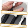 CLISPEED 2pcs Stainless Steel Non-Rust Nail Files for Thick Nails Double-Sided Metal Manicure Tools 13cm 18cm Black Files for Home and Salon Use view 3