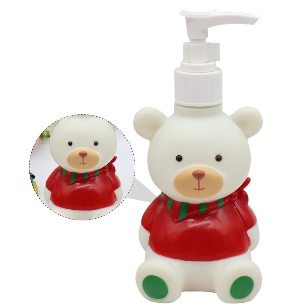 Refillable Lotion Dispenser Bottle Vinyl Green Press Top