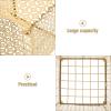 Gold Iron Vanity Organizer Basket for Makeup and Toiletries Storage view 3