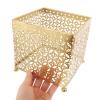 Gold Iron Vanity Organizer Basket for Makeup and Toiletries Storage view 4