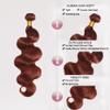 34 Inch Reddish Brown Bundles Body Wave Aubrn Bundles Human Hair Copper Red Bundle Human Hair Unprocessed Virgin Color 33 Body Wave Bundle 50g view 3