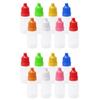 Beavorty 50pcs 10ml Translucent Squeezable Eye Dropper Bottles Portable Empty Liquid Containers for Travel and Daily Use Random Color view 1