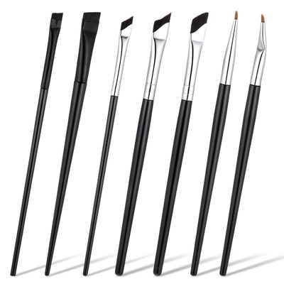 14 Pcs Angled Eyeliner Brush Precision Thin Eye Liner Makeup Brushes Professional Concealer Brow Brushes Soft Flat Eyeliner Brush Makeup Tool for Women Cosmetic Liquid Blending Cream brushes