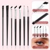 14 Pcs Angled Eyeliner Brush Precision Thin Eye Liner Makeup Brushes Professional Concealer Brow Brushes Soft Flat Eyeliner Brush Makeup Tool for Women Cosmetic Liquid Blending Cream brushes view 3
