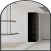 24x32 Inch Black Metal Framed Arched Bathrrom Mirror for Wall view 3