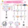 Cosblank 24 Pcs Labor and Delivery Nurse Appreciation Gifts 12 Makeup Bag 12 Retractable Badge Reels for Labor and Delivery Nurse Swaddle Specialist Obgyn Maternity Postpartum L&D Doctor Obgyn Gifts view 2