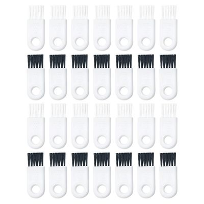 ARTSEWPLY 30pcs Electric Shaver Cleaning Brush Razor Cleaner Tool White and Black Bristles for Mens Shaving Razor Maintenance and Hygiene