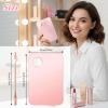 Guduling 4-Piece Foundation Mixing Palette,Makeup Mixing Tray Includes Spatula, Reusable Makeup Mixings Palette Trays for Foundation, Eyeshadow, Lipstick & Nail Art (Pink) view 2