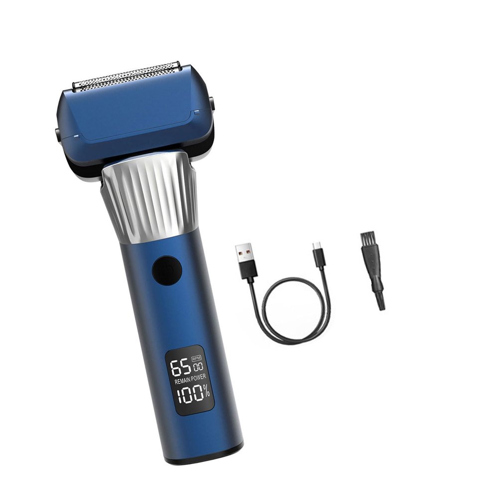 Small Men Electric Shaver Rechargeable Small Shaving Machine ABS Texture Suitable for Easy Travel and Quick Shaves Electric Shaver with LED Display Men Grooming Tool with Digital Screen