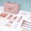 NRFJFOP Large Capacity Travel Makeup bag,Cosmetic Make Up Organizer Case, Flap Wide Pouch for Toiletries view 2