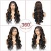 visheart 34 Inch Body Wave Lace Front Wigs Human Hair 1B/30 Ombre view 4