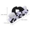 DINHEAROM Cow Print Headbands 2pcs Set, Soft Elastic Facial Hairbands for Women Spa, Makeup, Face Washing, Shower Use view 2