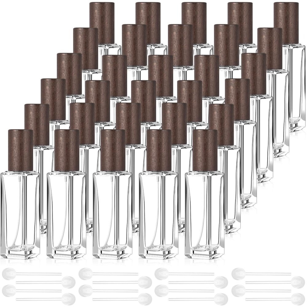 Domensi 20 Pcs Facial Bowls Esthetician Bowls, 20 ml, Dark Wood Color