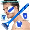 ZJchao Neck Hair Trimmer for Men and Women 3 Manual Clipper with Extended Handle Lightweight Portable Grooming Tool Travel view 3
