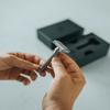 Blackland Blackbird Double Edge Safety Razor for Men - Machined Long Handle Lite Safety Bar - CNC Machined Stainless Steel - Made in USA view 3