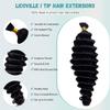 Deep Wave I Tip Hair Extensions Human Hair 16 Inch #1B Natural Black 50G view 2