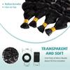 Deep Wave I Tip Hair Extensions Human Hair 16 Inch #1B Natural Black 50G view 3