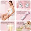4-in-1 Electric Shaver for Women Portable Cordless Body Shaver Rechargeable Waterproof 3D Floating Head Low-Noise Painless Hair Removal Wet/Dry Use for Ladies Pubic, Legs, Face, Underarms view 4