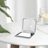 Retelly Psychedelic Trippy Acid Splatter Alien The Third Eye Portable Pocket Makeup Mirror - Dual Normal & Magnifying, Pu Leather Square view 2
