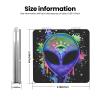 Retelly Psychedelic Trippy Acid Splatter Alien The Third Eye Portable Pocket Makeup Mirror - Dual Normal & Magnifying, Pu Leather Square view 3