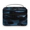 VstaDank Cool Cyan Black Wolf Toiletry Bag for Women Men Shaving Bag with Zipper Easy to Clean Portable Bathroom Shower Bags Large Waterproof Cosmetic Bags Leather Travel Makeup Pouch view 1