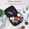 VstaDank Cool Cyan Black Wolf Toiletry Bag for Women Men Shaving Bag with Zipper Easy to Clean Portable Bathroom Shower Bags Large Waterproof Cosmetic Bags Leather Travel Makeup Pouch view 4