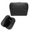 Travel Makeup Organizer Bag with Fold-Down Design and Adjustable Dividers, 27 Pockets & 3 Brush Storage Holders, Large Capacity Cosmetic Bags Toiletry Case- Black view 1
