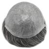 Super Thin Skin Mens Toupee 0.03mm Ultra Thin Skin Hair System For Men Human Hair Black Brown Blonde Gray V-looped Hairpiece 8''x10''-70%,#1B30 Natural Black With 30% Gray view 2
