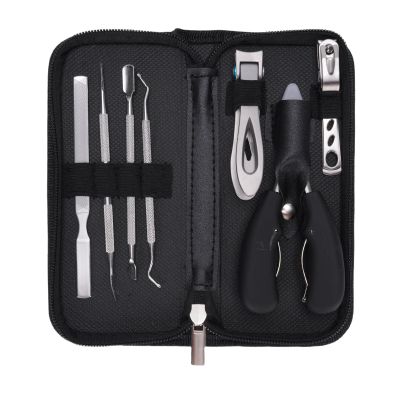 OPPWONG 7 Pcs Stainless Steel Toenail Removal Kit, Professional Pedicure Tools Set, Thick Nails Cuticle Nipper and Clippers with Durable Design, Ideal for Home and Salon Use