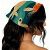 RODAILYCAY 4 Pack Sea Turtle Pattern Hair Scarf Headband for Women Girls Non Slip Head Covers Elastic Triangle Head Scarf Bandana view 2