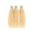 613 Kinky Curly Bundles Human Hair Blonde Bundle Double Weft Brazilian Hair Extensions Soft And Silky 20 22 24 Inch 3 Bundles 150g view 4